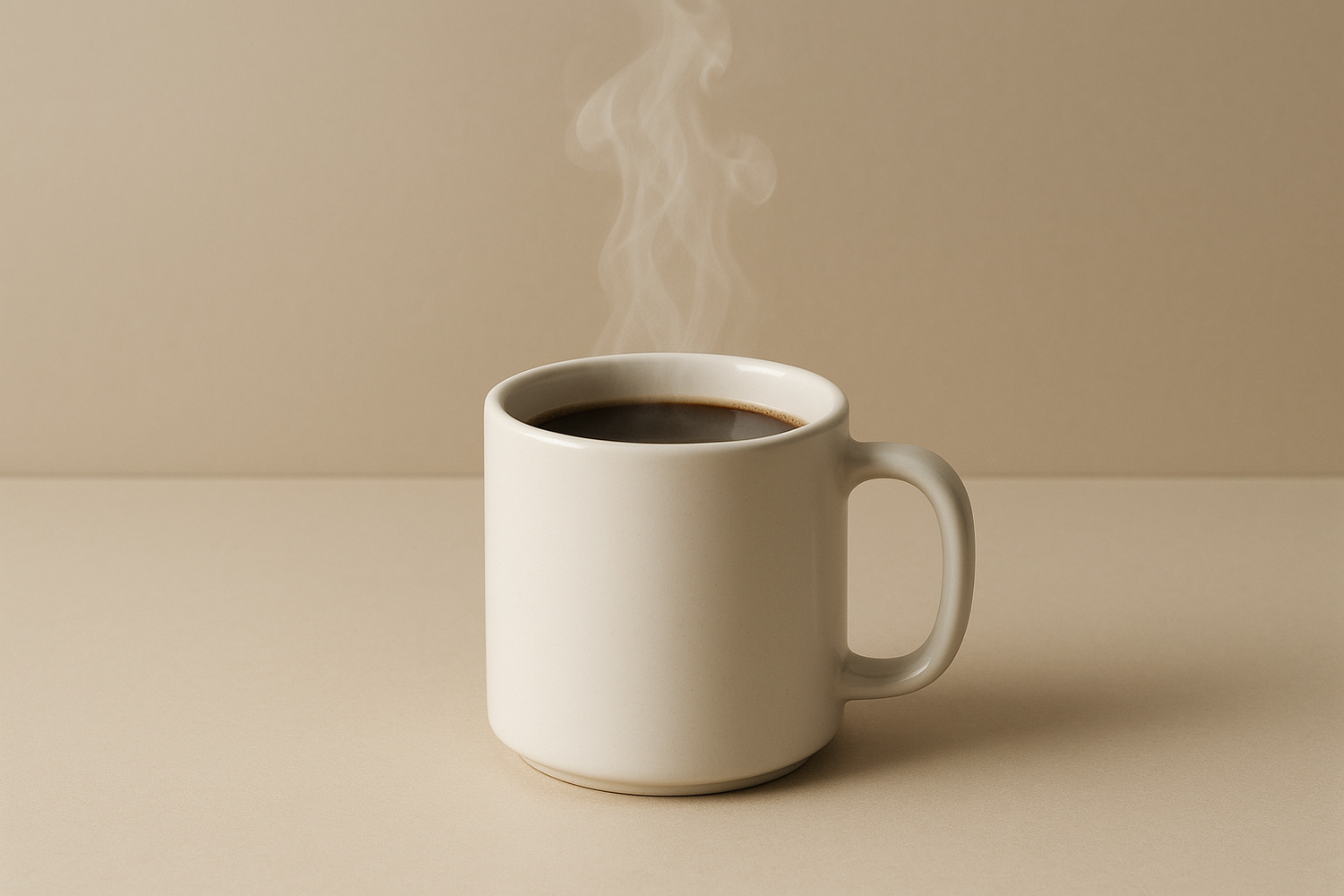 COP OF COFFEE PLAIN BACKGROUND